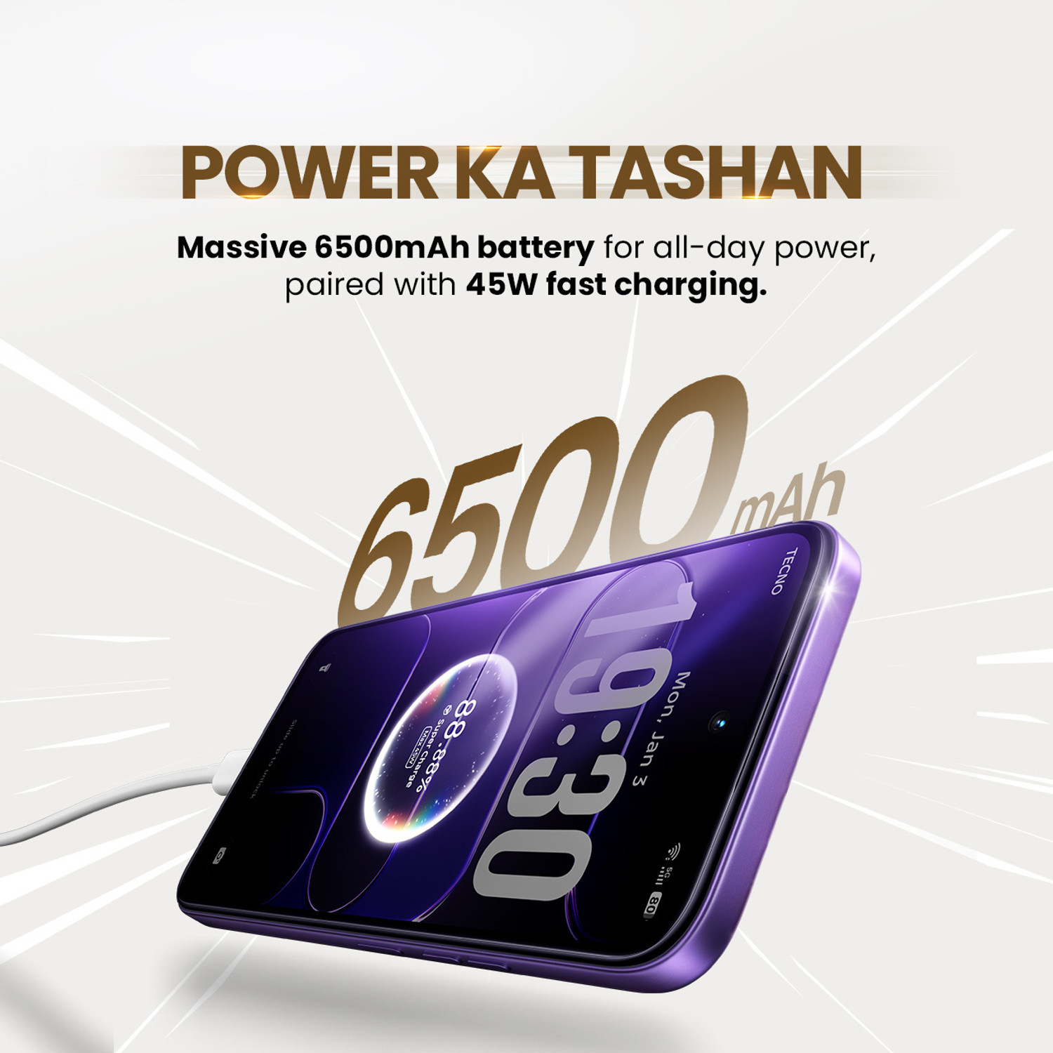 Image of Tecno Spark 50 5G (Fantasy Purple, 128 GB)