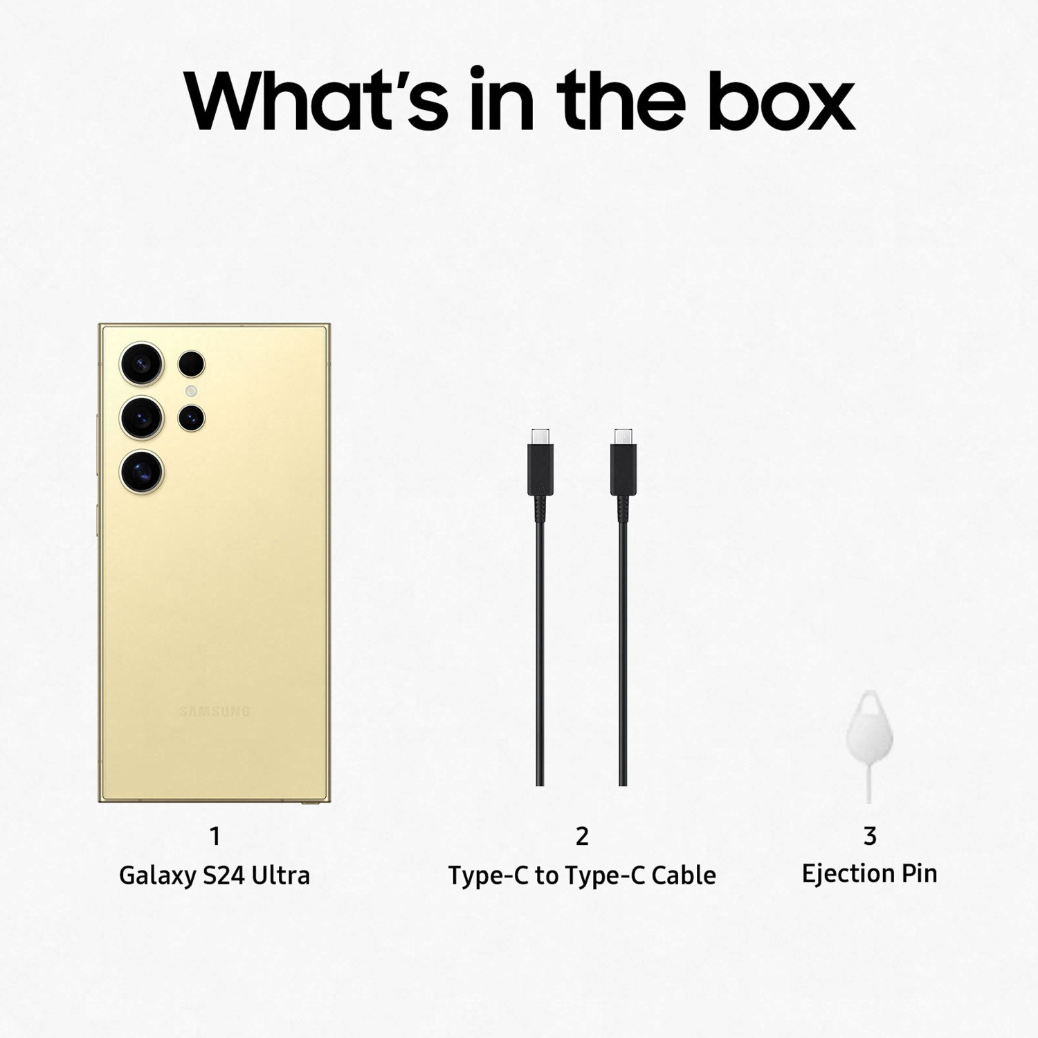 Image of Samsung Galaxy S24 Ultra 5G (Titanium Yellow, 256 GB)