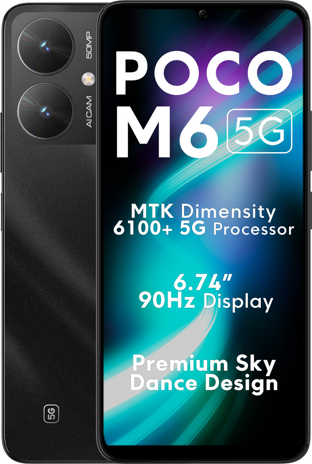 Image of POCO M6 5G (Galactic Black, 64 GB)