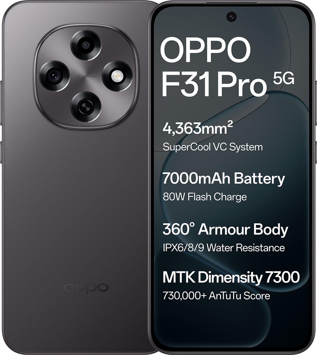 Image of OPPO F31 Pro 5G (Space Grey, 256 GB)