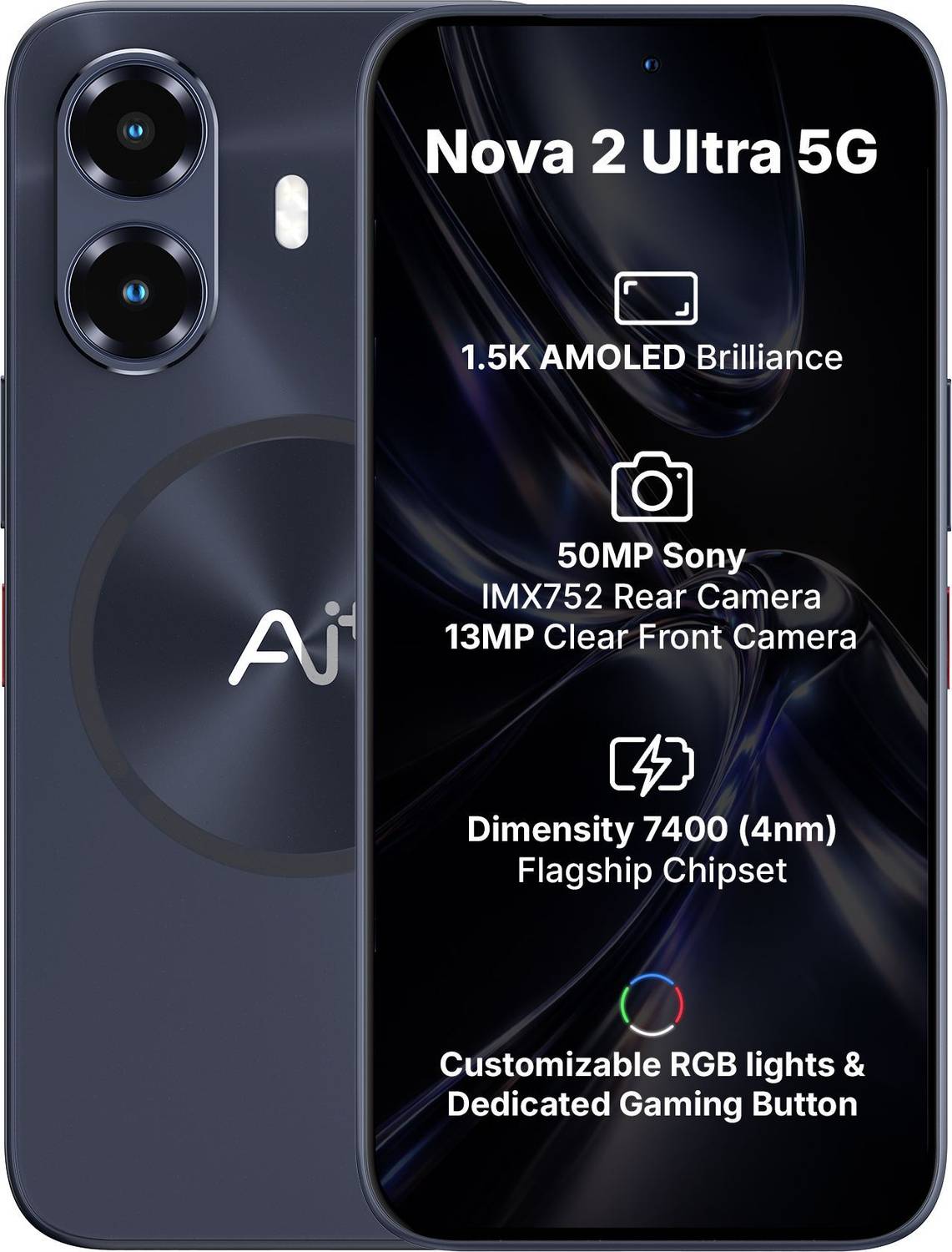 Ai+ Nova 2 Ultra 5G 128GB Black - Image 1