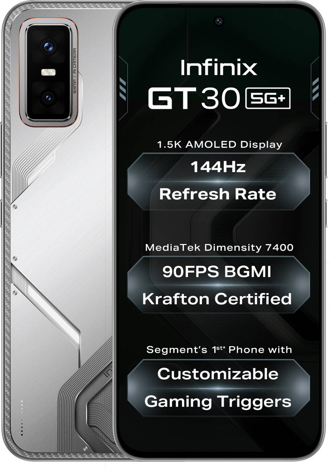 Infinix GT 30 5G+ Blade White 128 (Blade White, 128 GB) (8 GB RAM