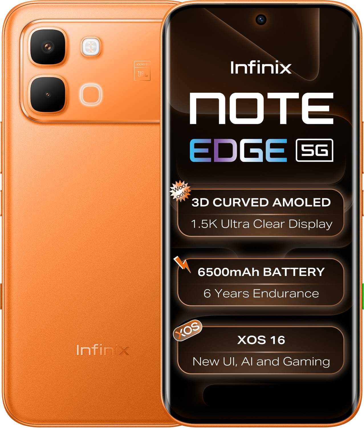 Infinix Note Edge Solar Orange 128GB