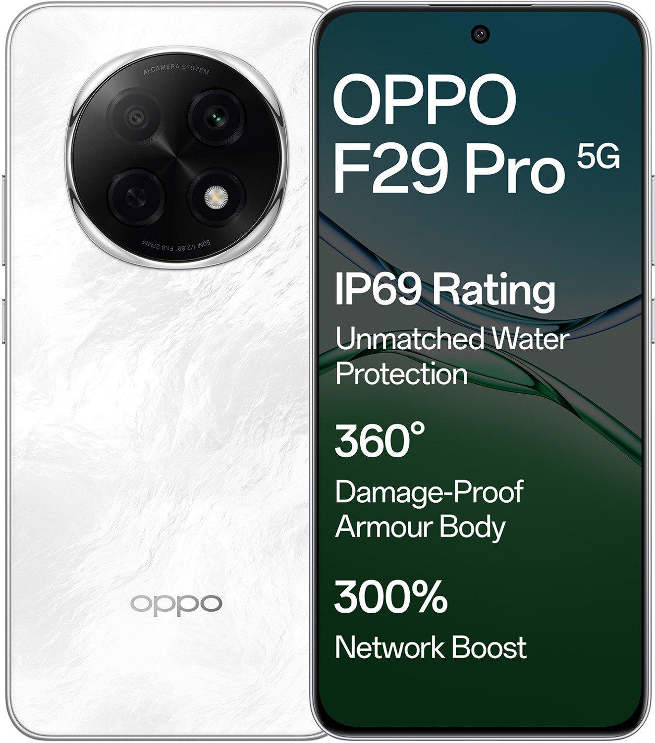 Image of OPPO F29 Pro 5G (Marble White, 256 GB)