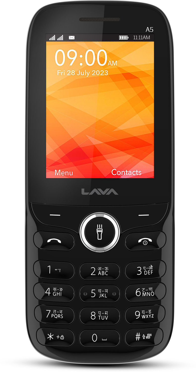 Image of LAVA A5 23 Keypad Mobile| 1000 mAh Battery|0.3MP Rear Camera|Expandable Upto 32 GB