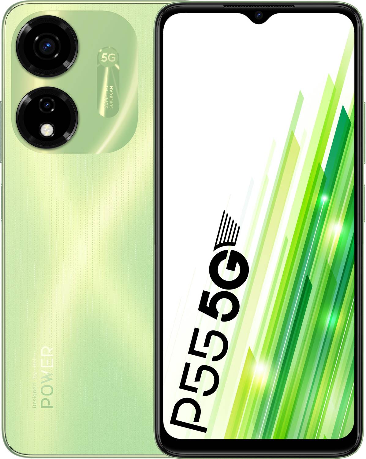 itel P55 5G |50MP Dual Rear Camera|5000mAh Battery|Expandable Upto 1 TB (Mint Green, 64 GB)