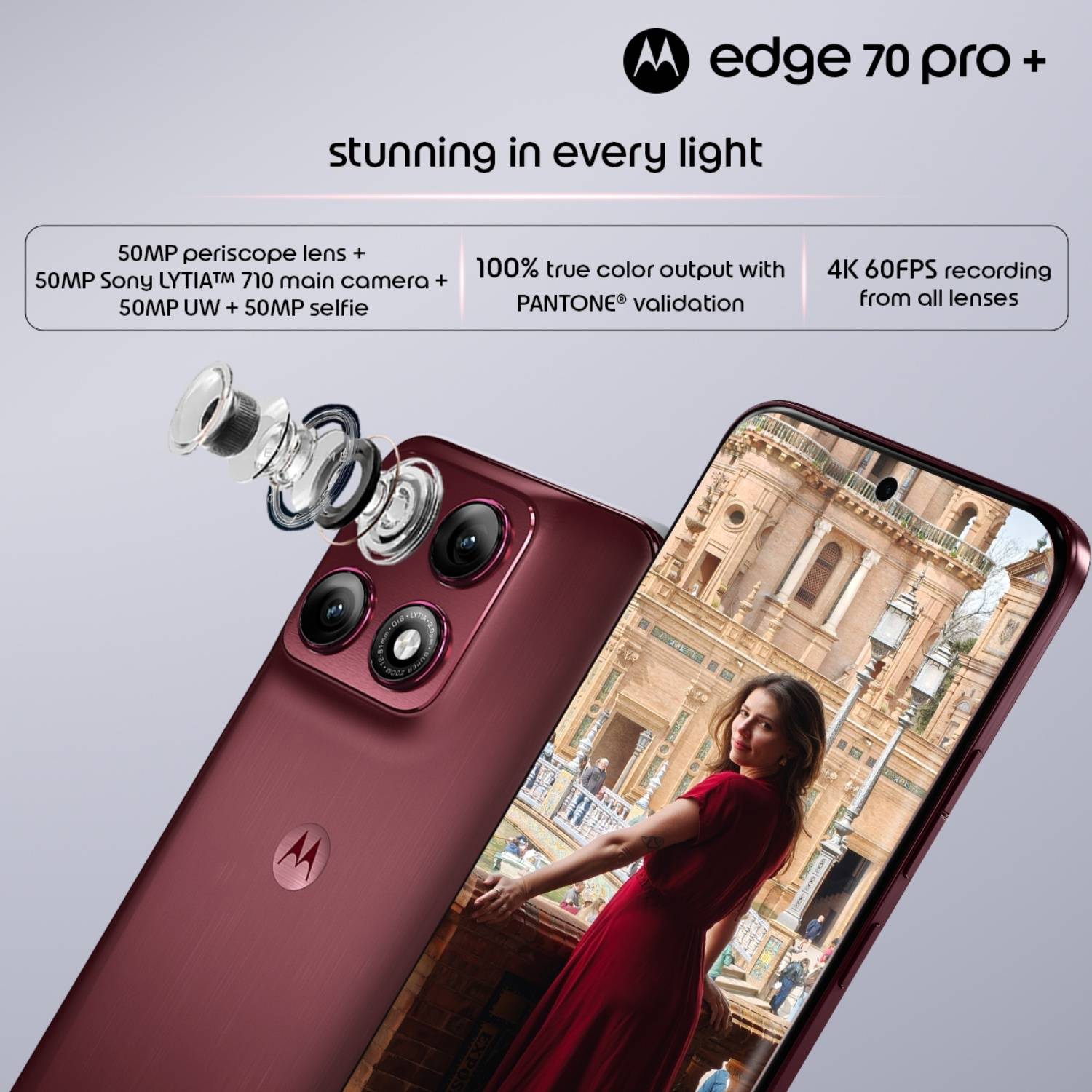 Motorola Edge 70 Pro+ 256GB Maroon - Image 5