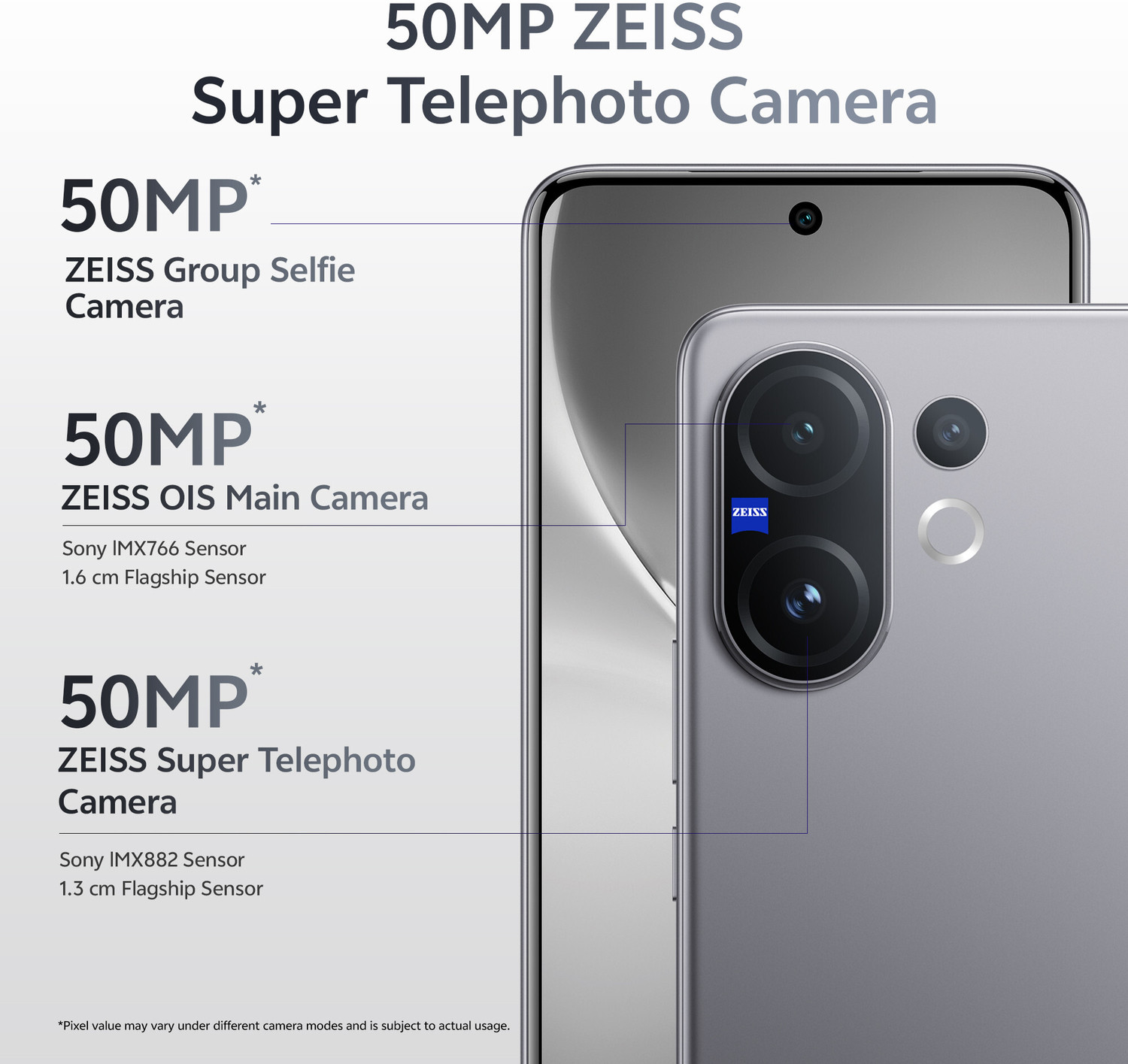 Image of vivo V60 5G (Mist Gray, 256 GB)