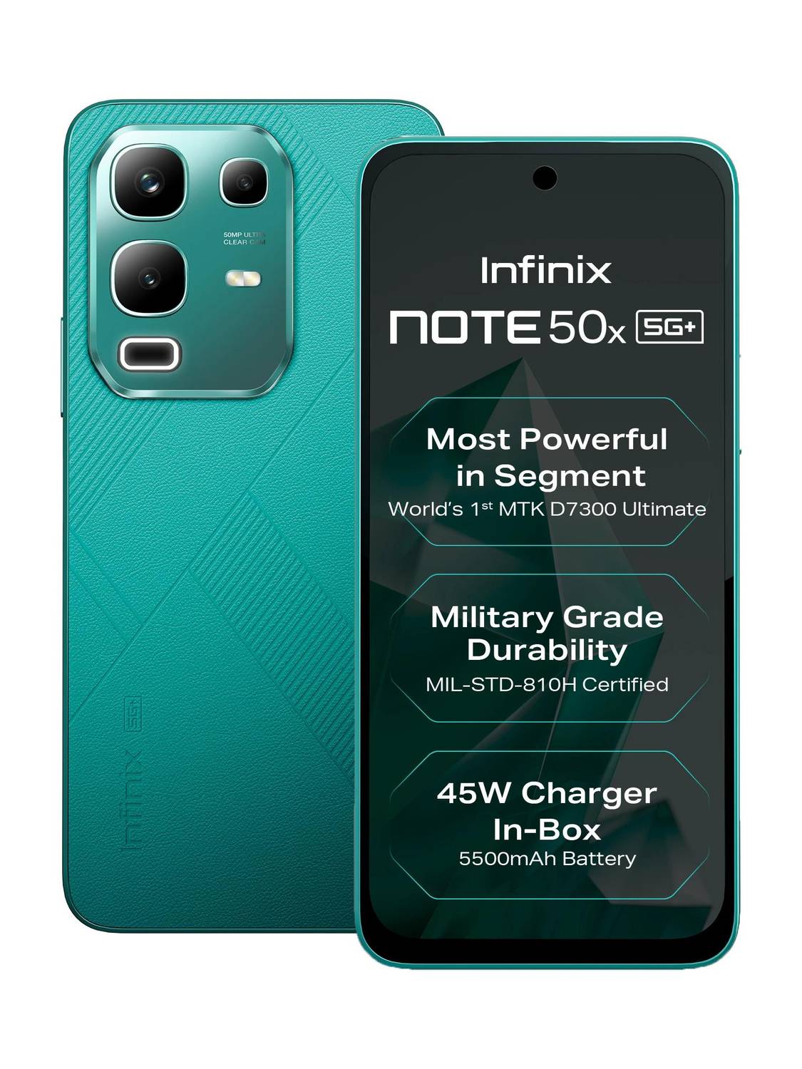 Infinix Note 50x 5G+ 128GB Sea Breeze Green - Image 1