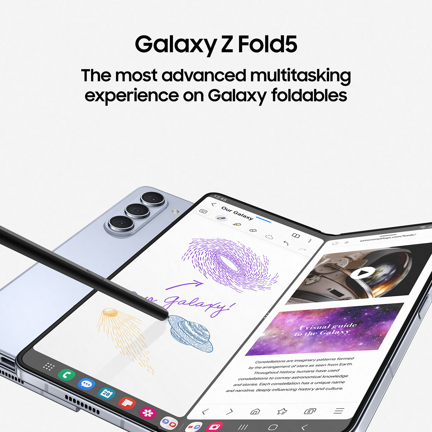 Image of Samsung Galaxy Z Fold5 (Cream, 256 GB)
