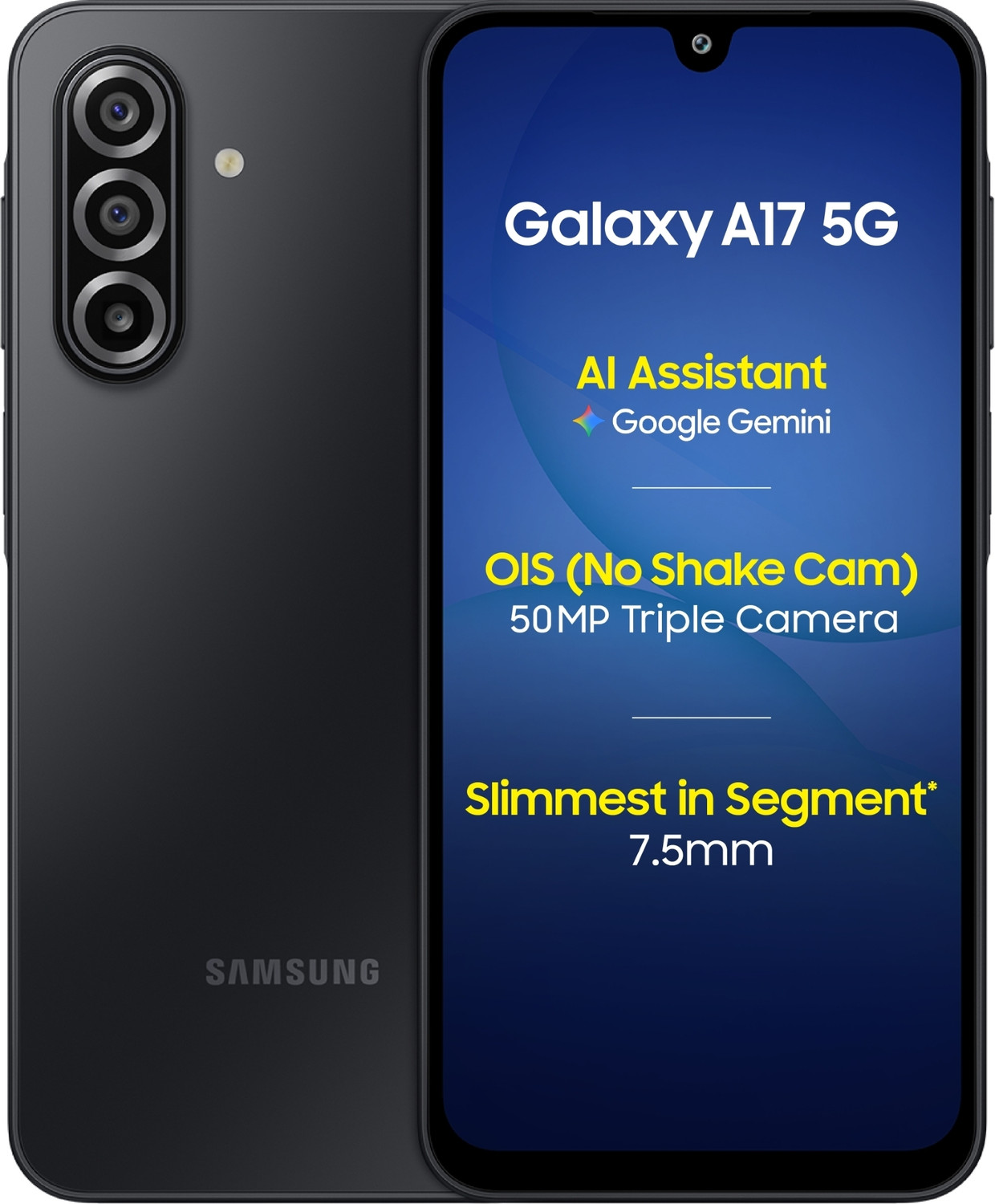 Image of Samsung Galaxy A17 5G Charger in the Box (Black, 128 GB)