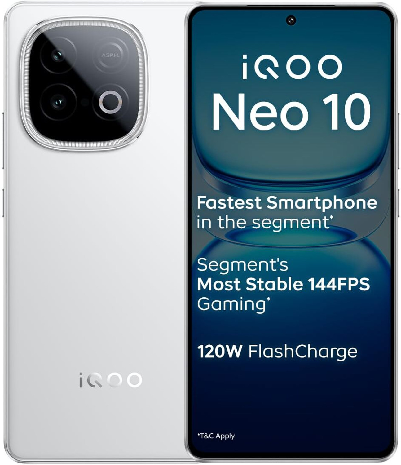 Image of IQOO Neo 10 (AlpineWhite, 256 GB)