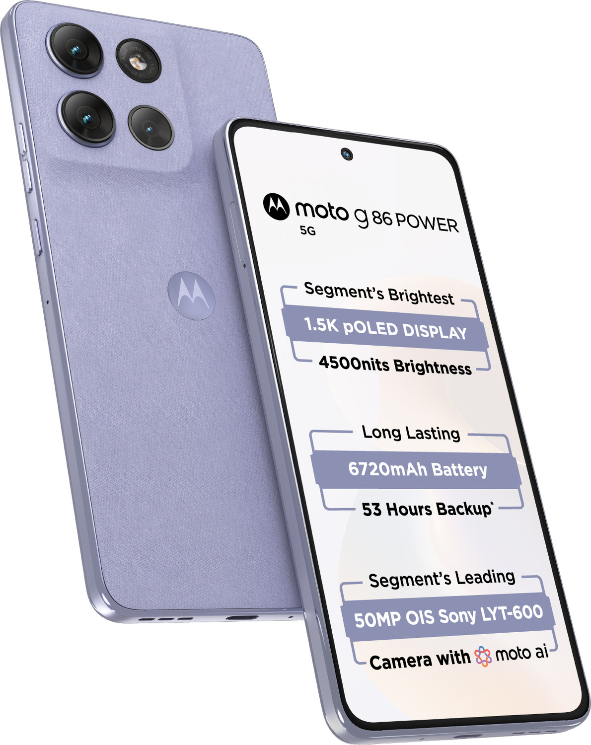 Image of MOTOROLA G86 Power 5G (Pantone Cosmic Sky, 128 GB)