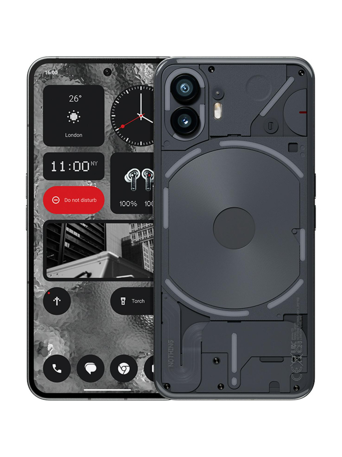 Image of Nothing Phone (2) (Dark Grey, 256 GB) (12 GB RAM)