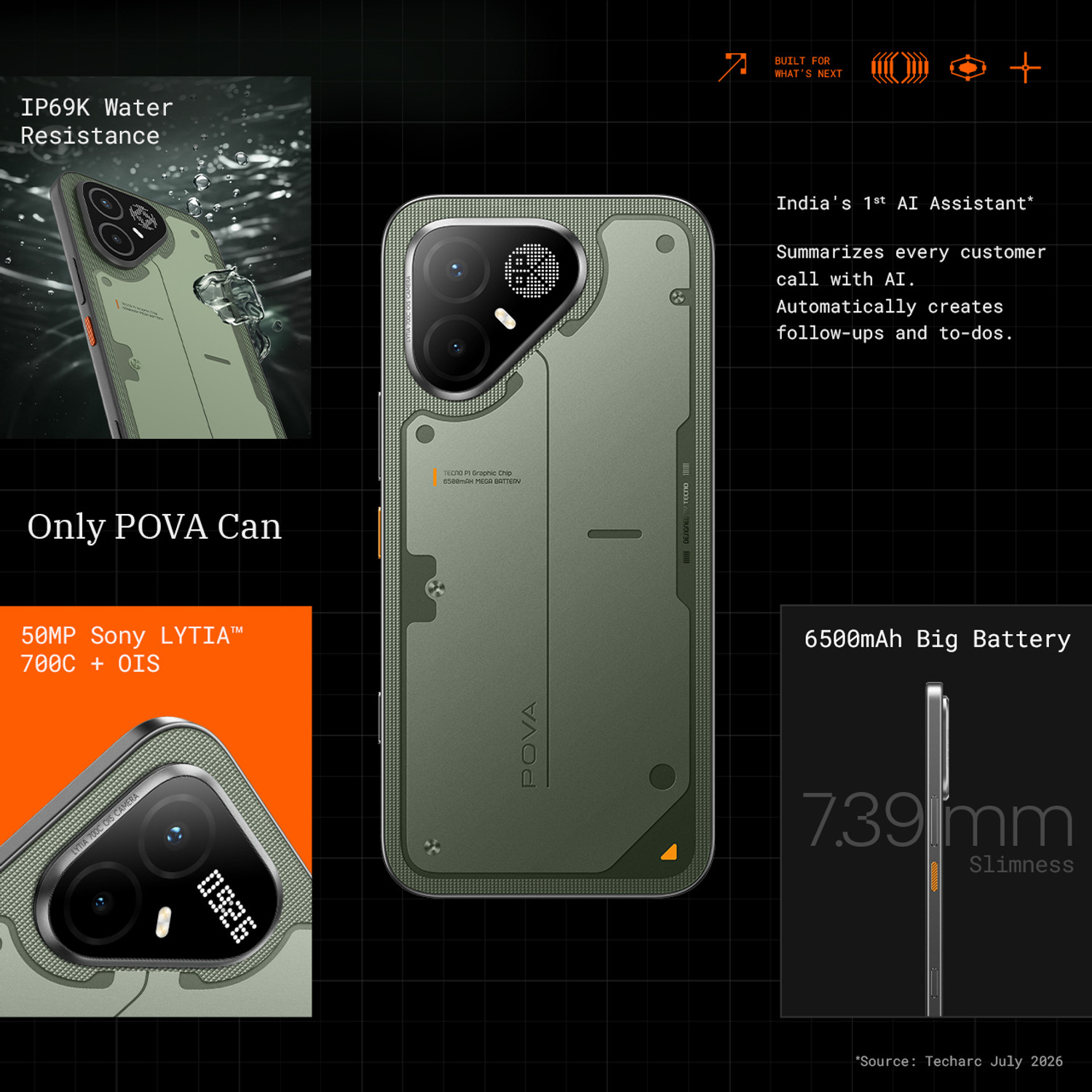 Image of Tecno Pova 8 Pro 5G (Tundra Green, 512 GB)