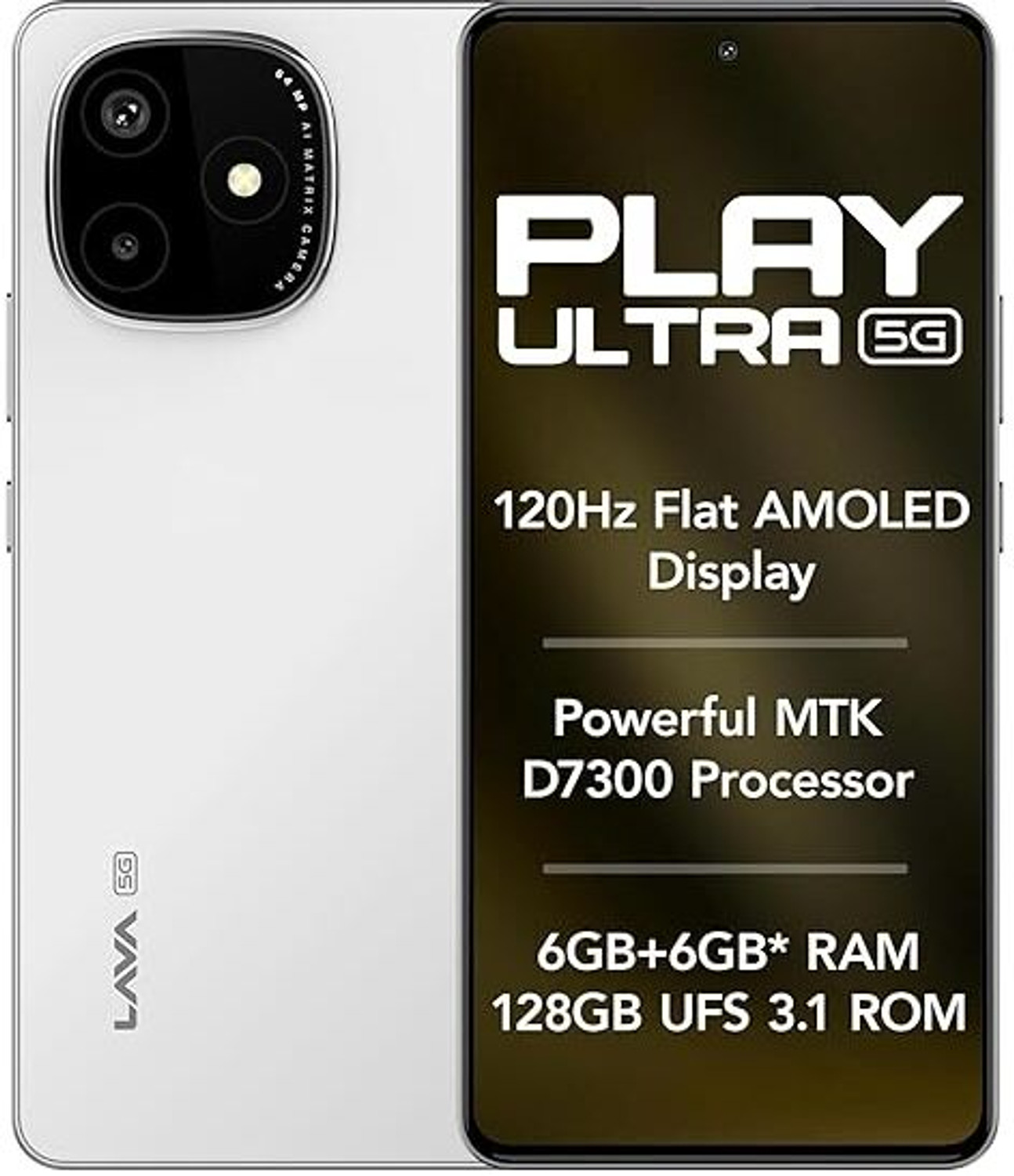 Image of LAVA Play Ultra 5G (Arctic Frost, 128 GB)