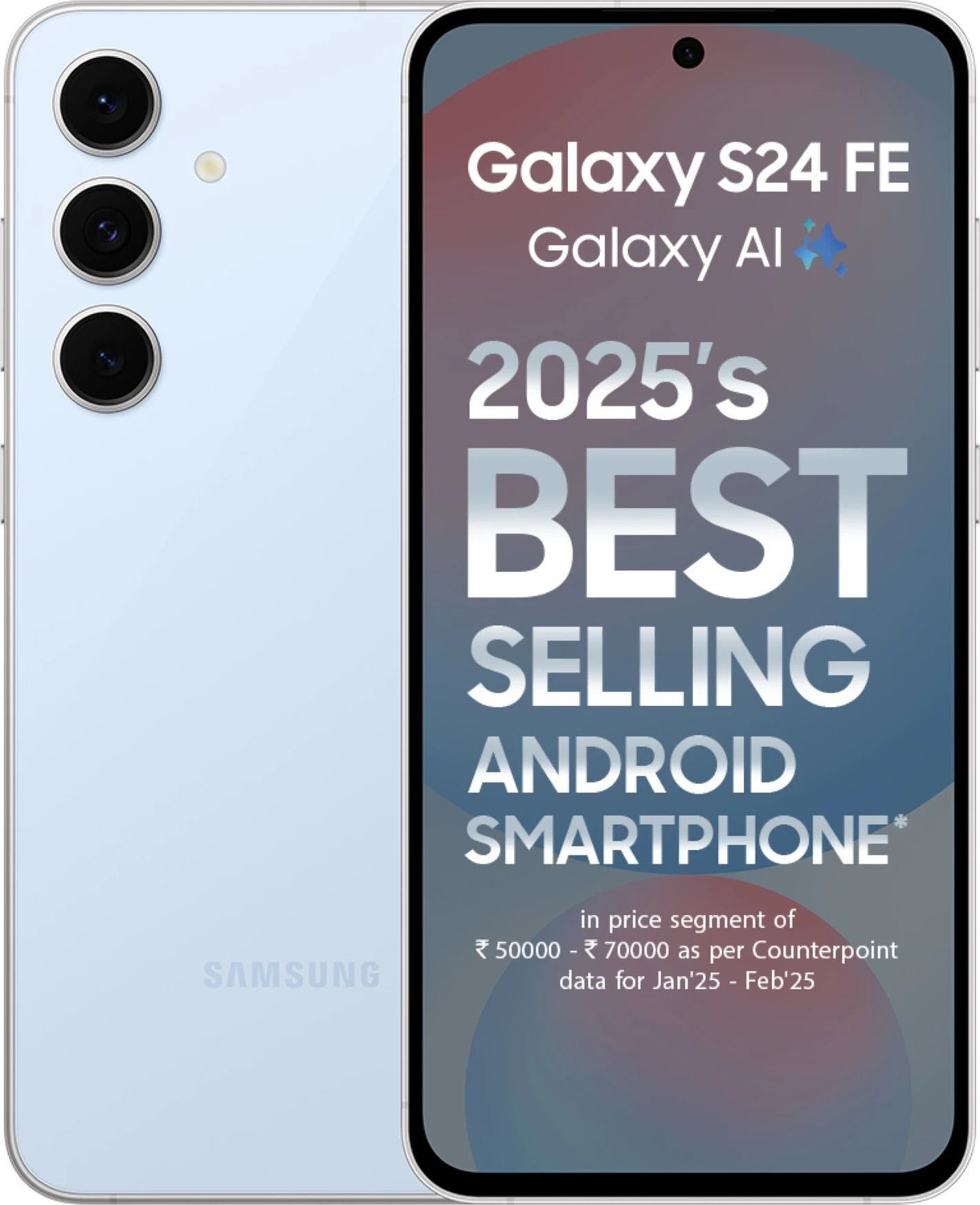 Image of Samsung Galaxy S24 FE 5G (Blue, 128 GB)