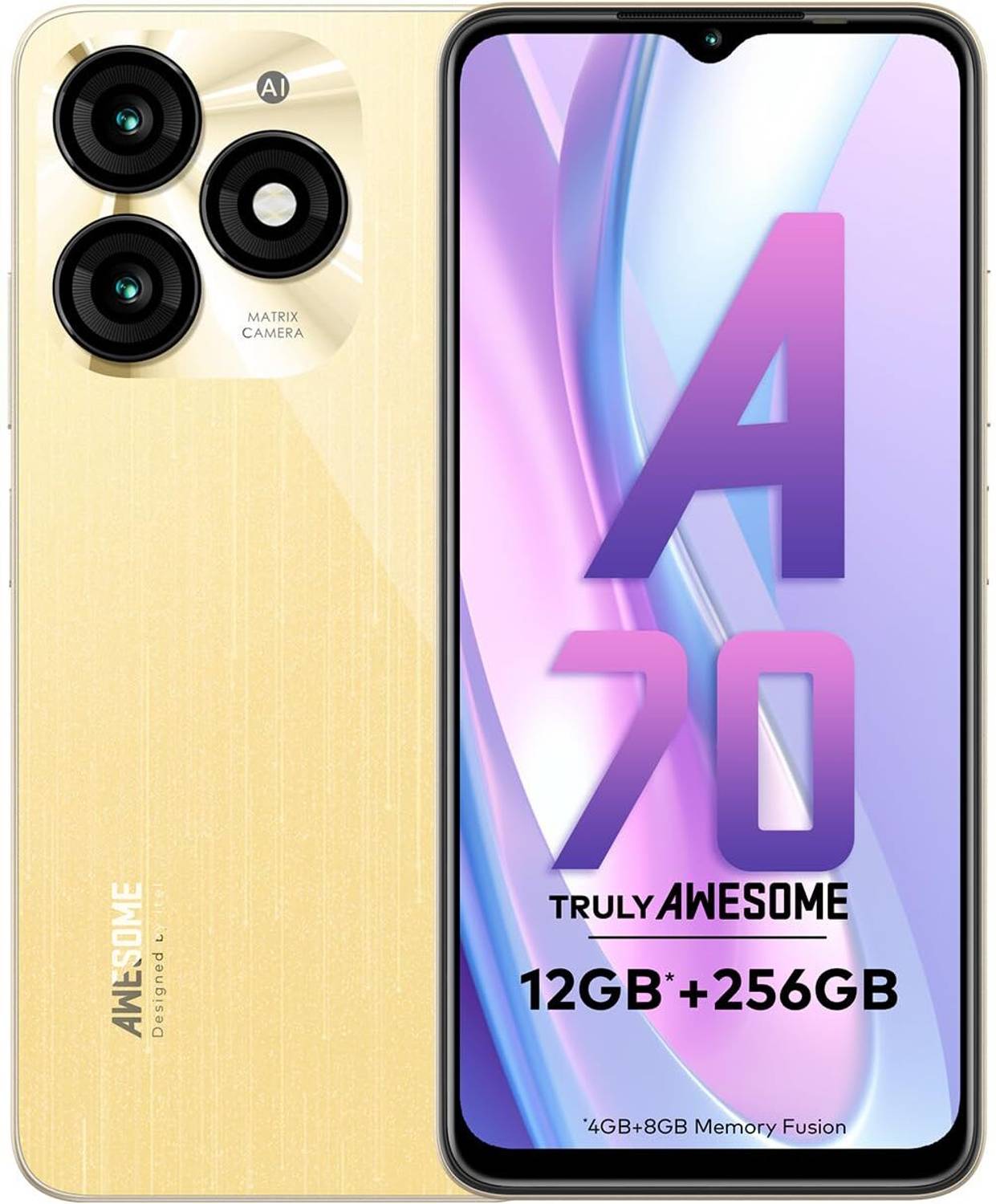 itel A70 (Brilliant Gold, 256 GB) - Image 5