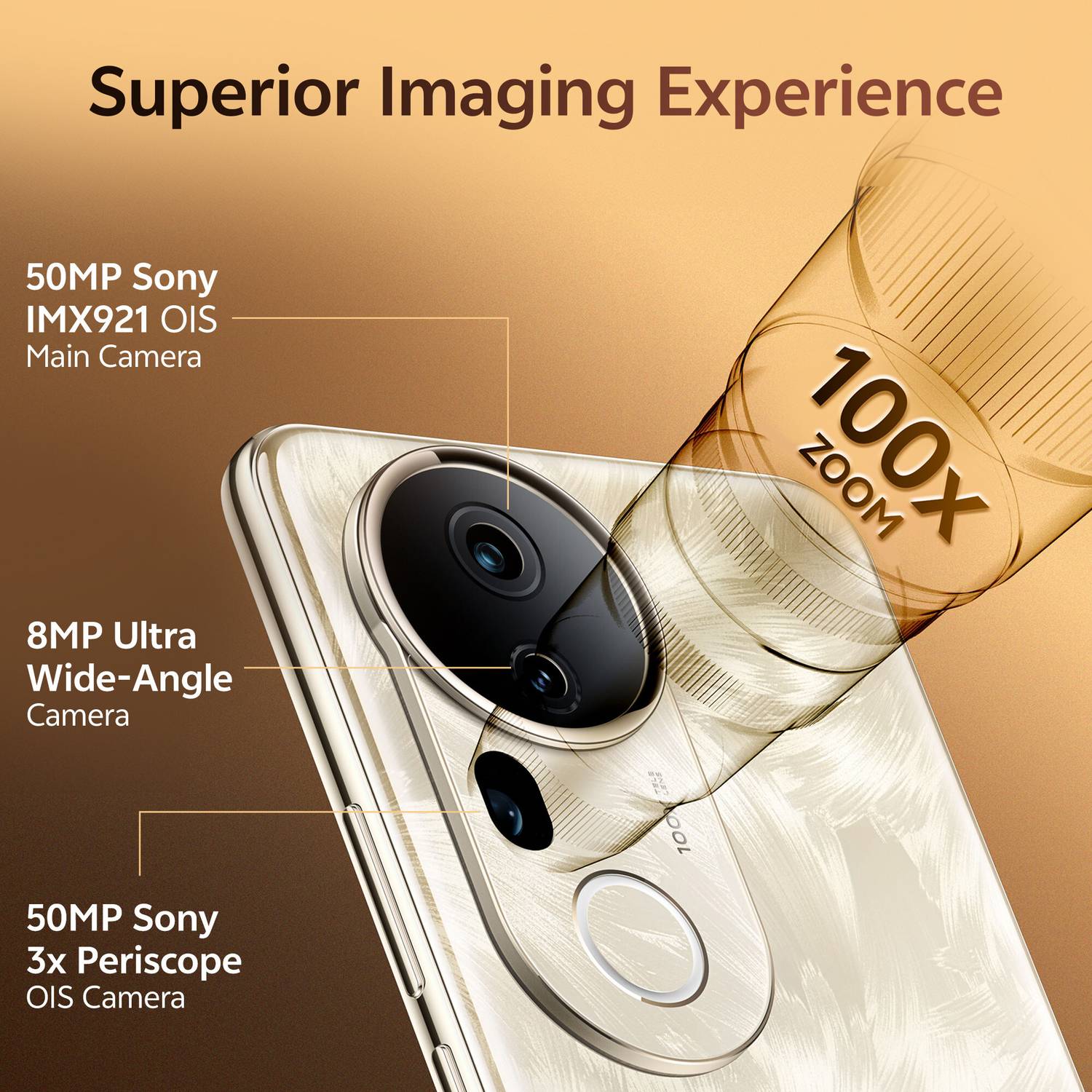 vivo T4 Ultra 5G 512GB Phoenix Gold - Image 2