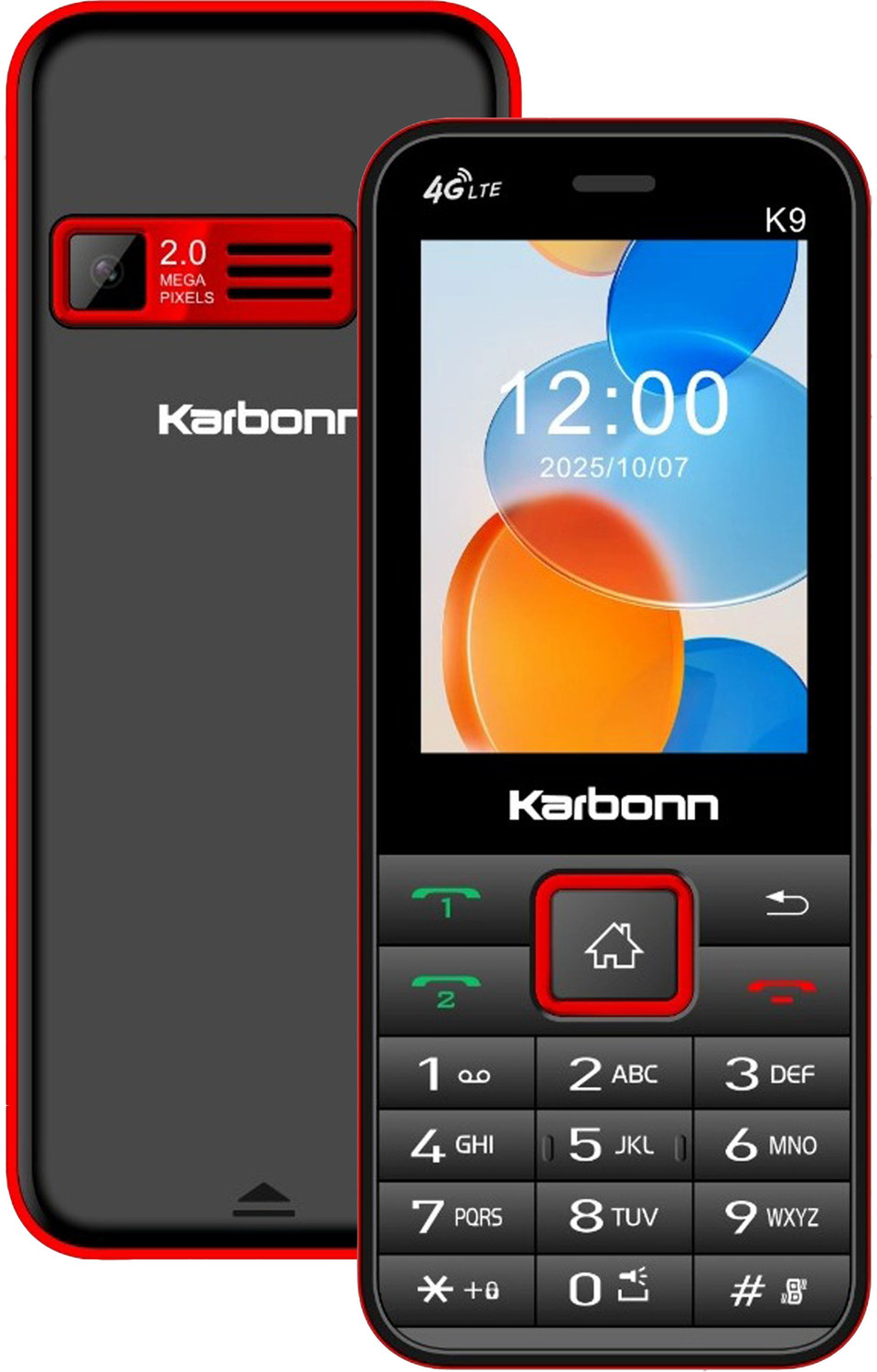 Image of KARBONN K9 4G Dual SIM, 2.4 inchLCD,2000mAh Battery,Youtube,Facebook,2MP,SDCard upto128GB