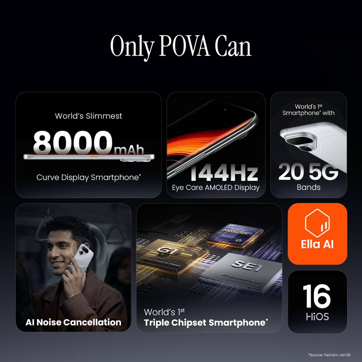 Tecno Pova Curve 2 5G 128GB Silver - Image 2