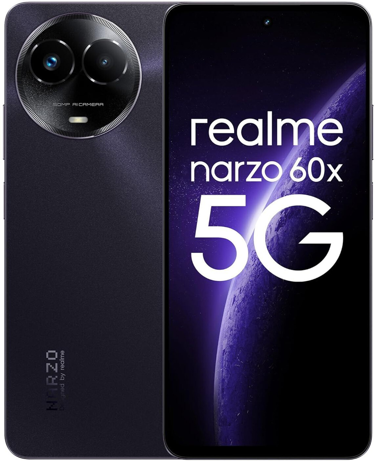 Image of realme Narzo 60X 5G (Nebula Purple, 128 GB)