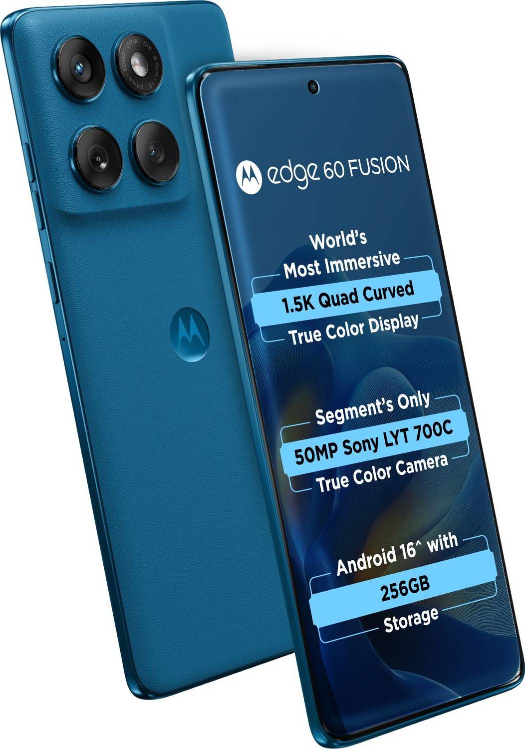 MOTOROLA Edge 60 Fusion 5G 256GB Blue - Image 3
