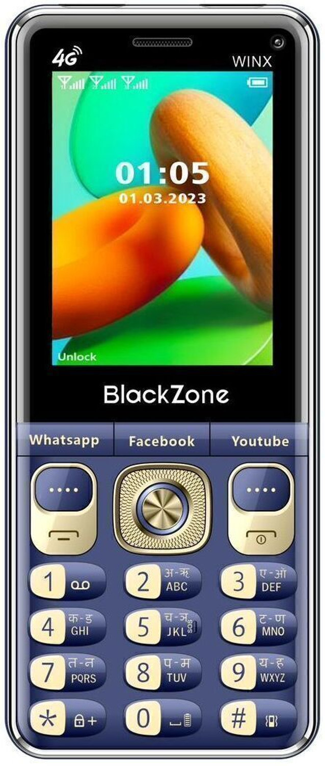 Image of BlackZone WINX 4G Volte with 2.8 Inch keypad ,Touch Screen & Support all Android Features