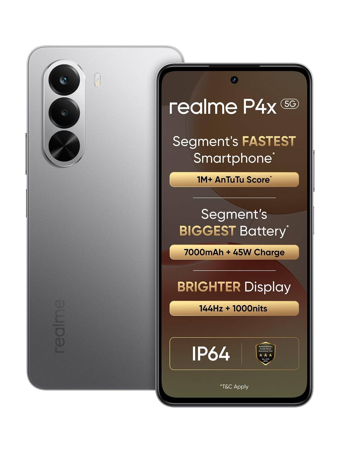 realme P4x 5G (Matte Silver, 128 GB) price history chart and lowest price