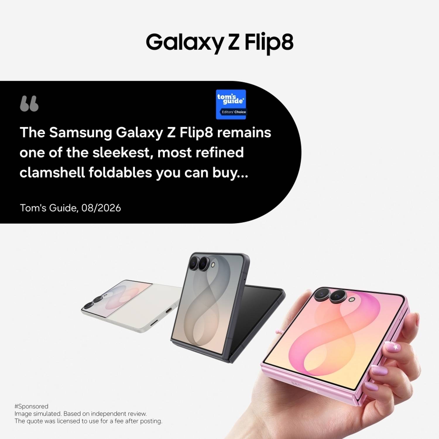 Samsung Galaxy Z Flip8 5G 256GB Graphite - Image 3