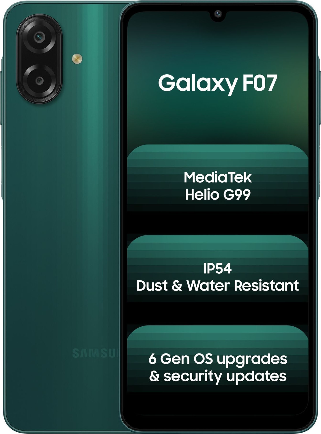 Image of Samsung Galaxy F07 (Green, 64 GB)