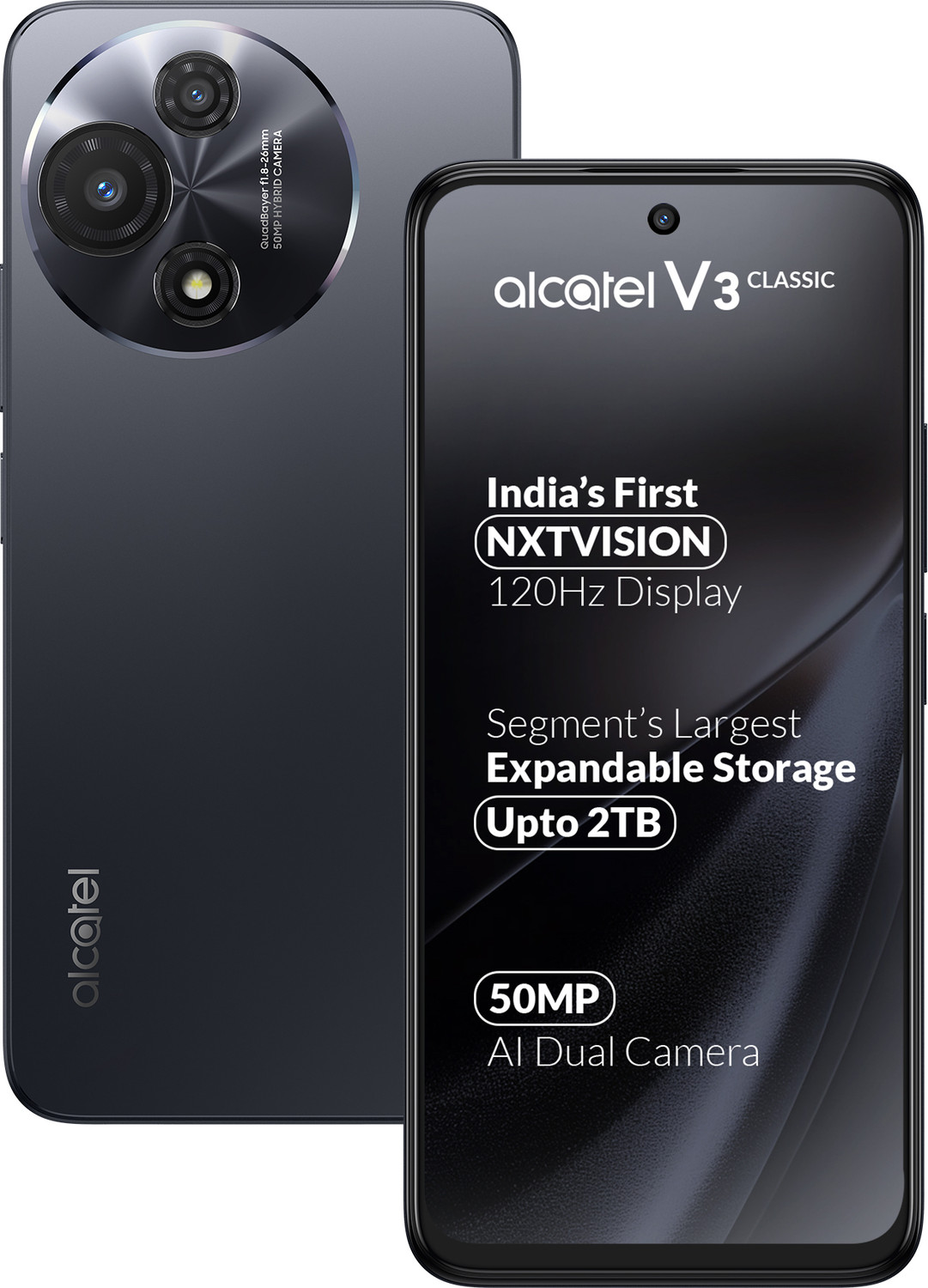 Image of Alcatel V3 Classic 5G (Cosmic Grey, 128 GB)