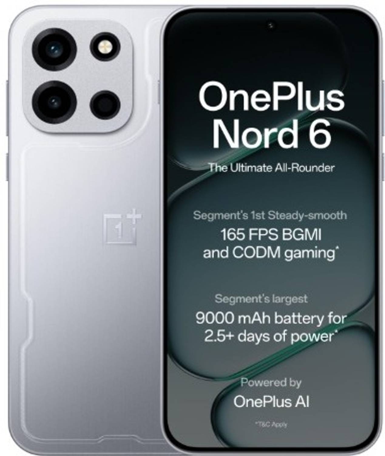 OnePlus Nord 6 (Quick Silver, 256 GB)