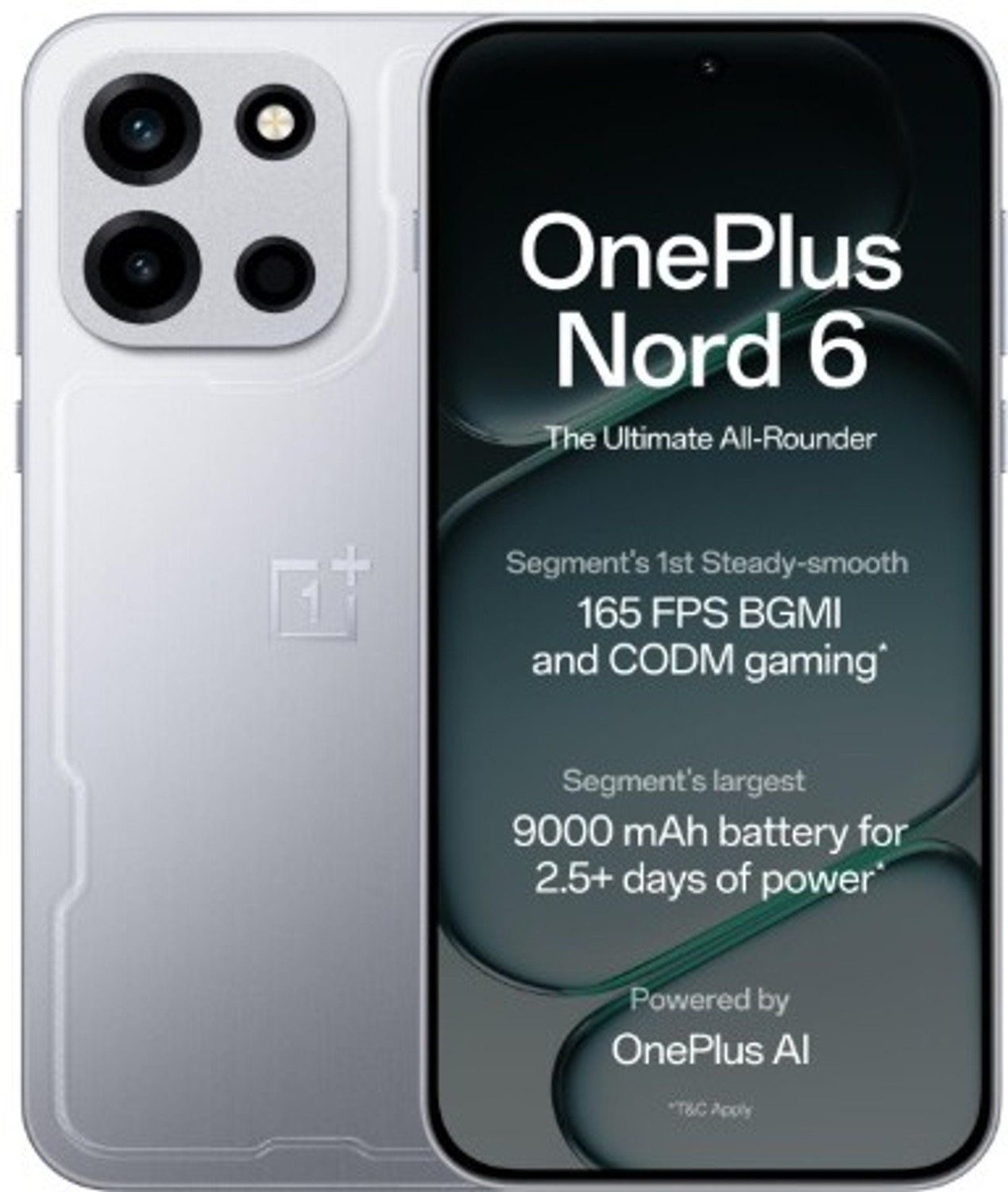 Image of OnePlus Nord 6 (Quick Silver, 256 GB)