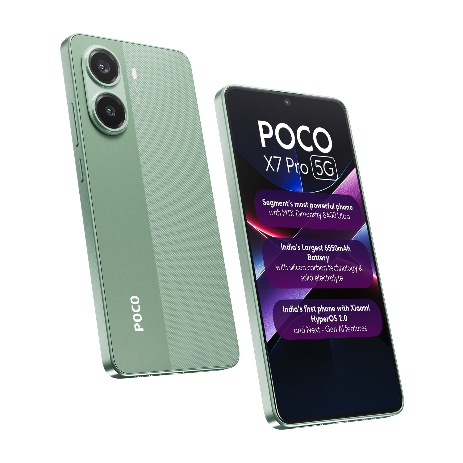 POCO X7 Pro 8GB/256GB グリーン POCO X7 Pro 5G (256 GB Storage, 8 GB RAM) Online at Best Price On