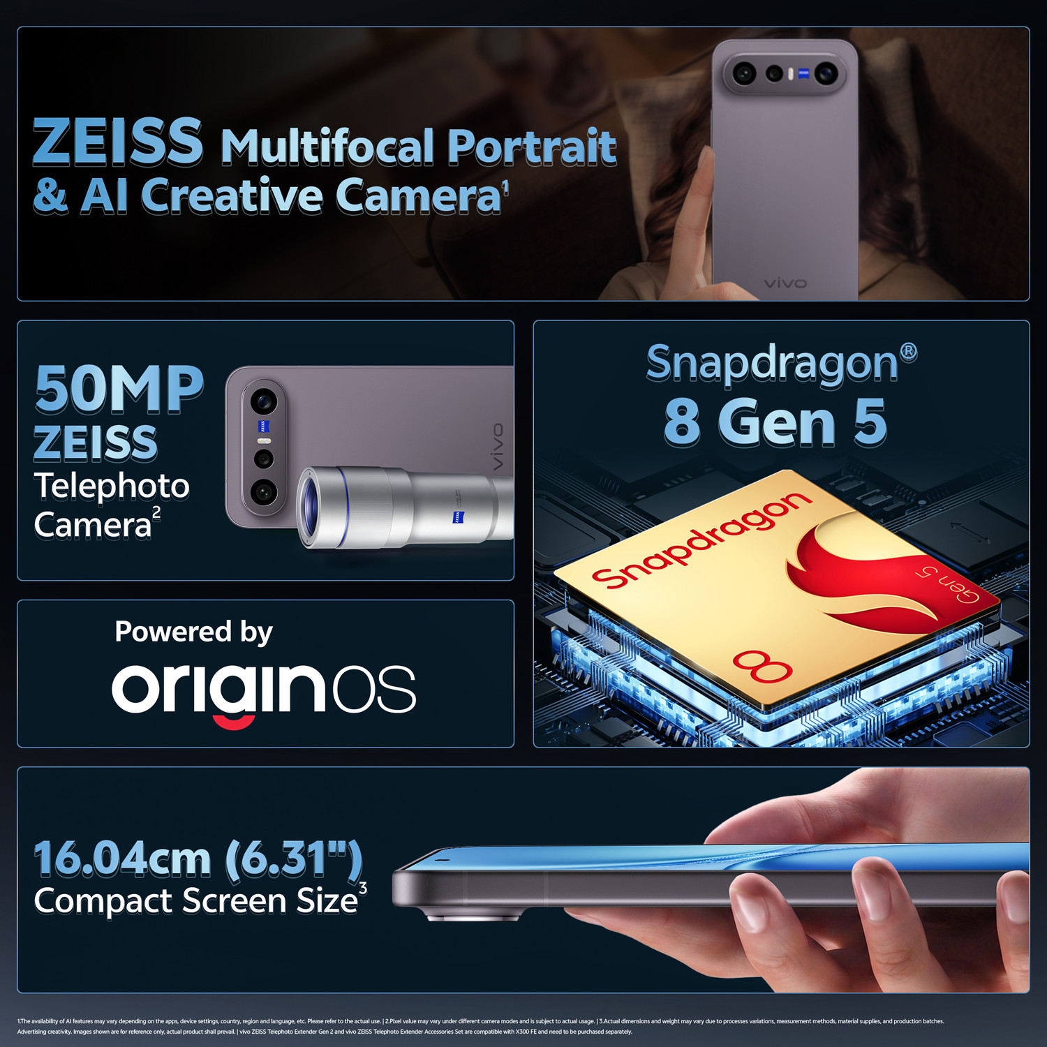 Image of vivo X300 FE (Noir Black, 512 GB)
