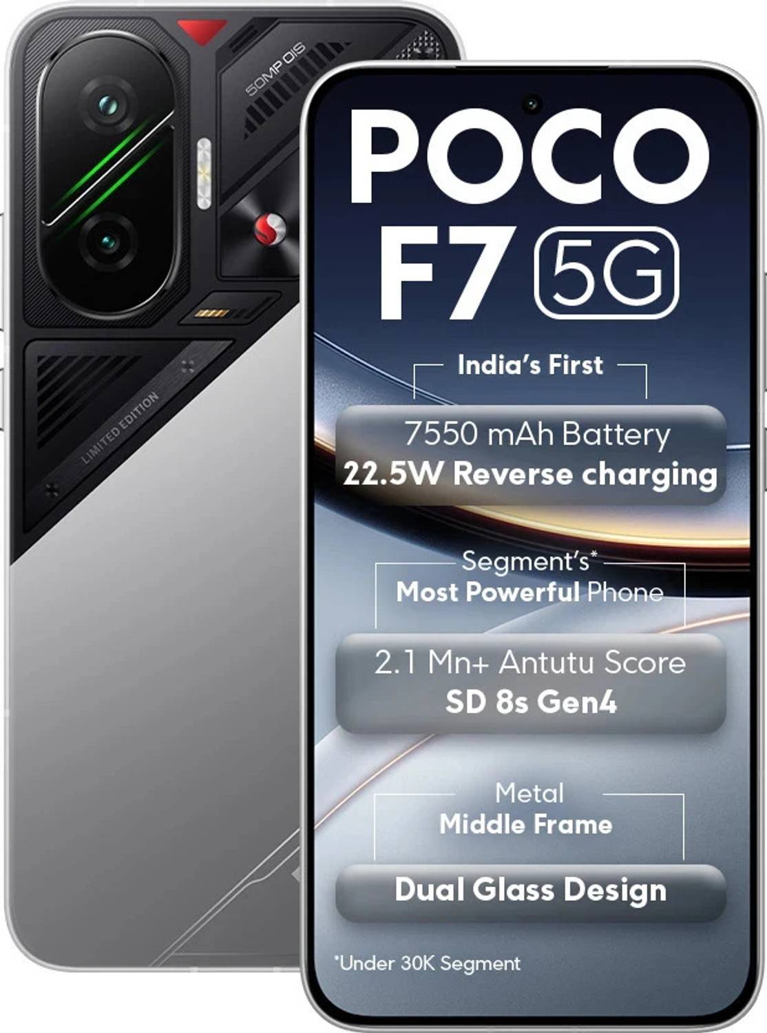 POCO F7 5G Cyber Silver 256 GB