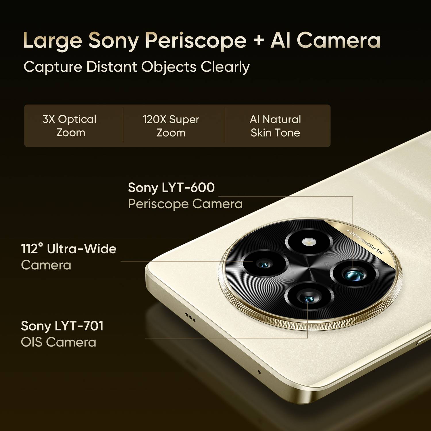 realme 13 Pro+ 5G (256GB, Monet Gold) - Image 4