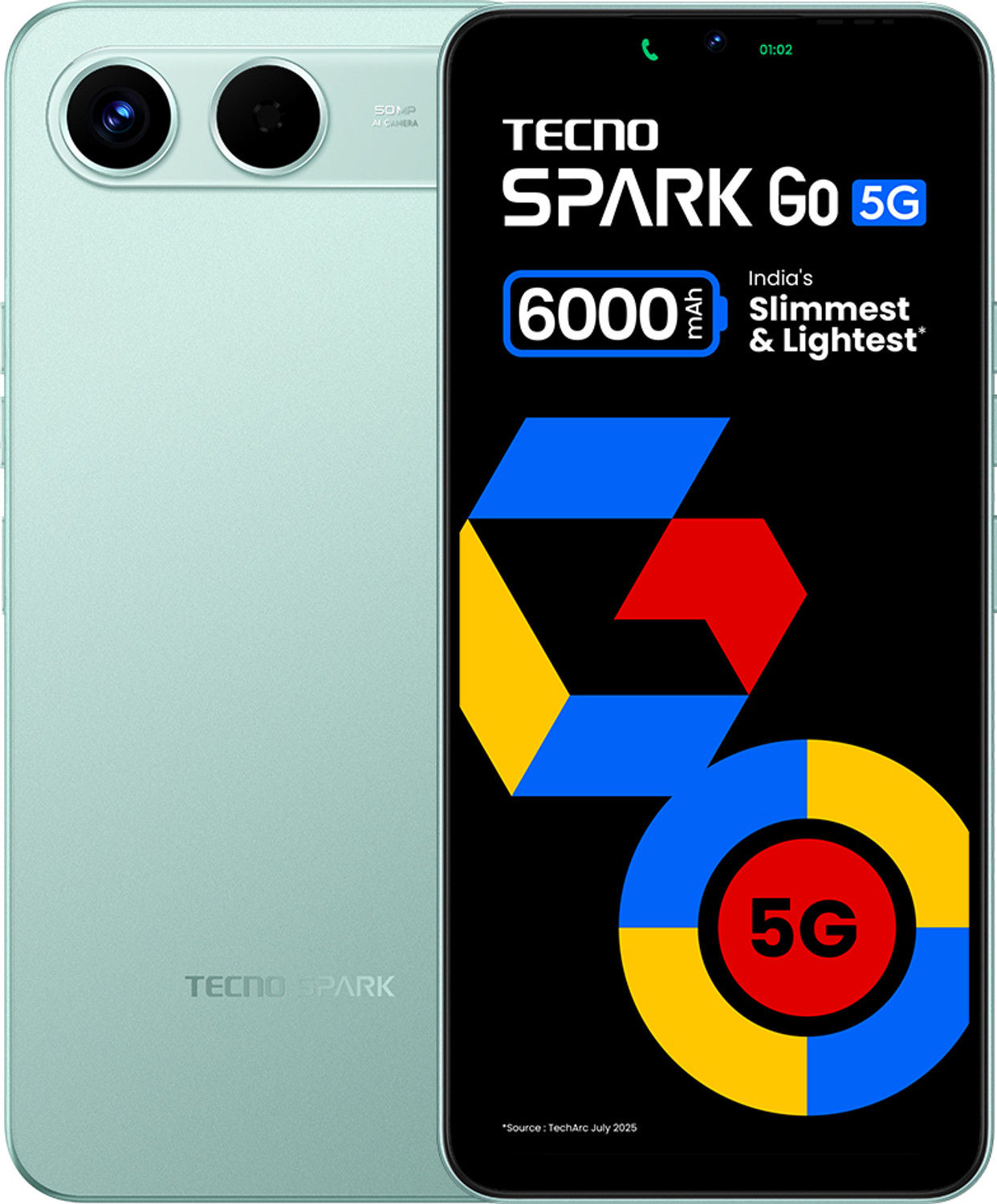 Image of Tecno Spark Go 5G (Turquoise Green, 128 GB)