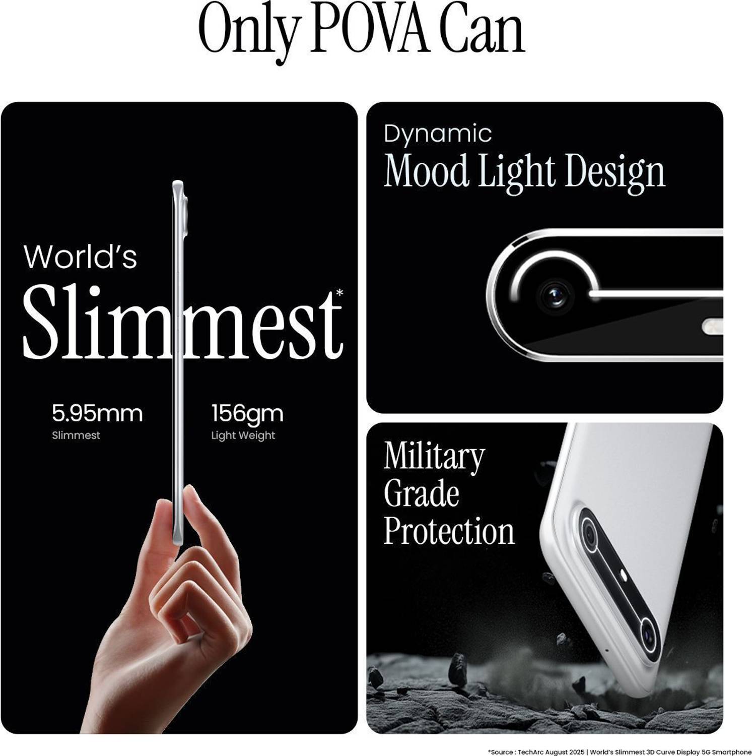 Tecno Pova Slim 5G (Slim White, 128 GB) - Image 2