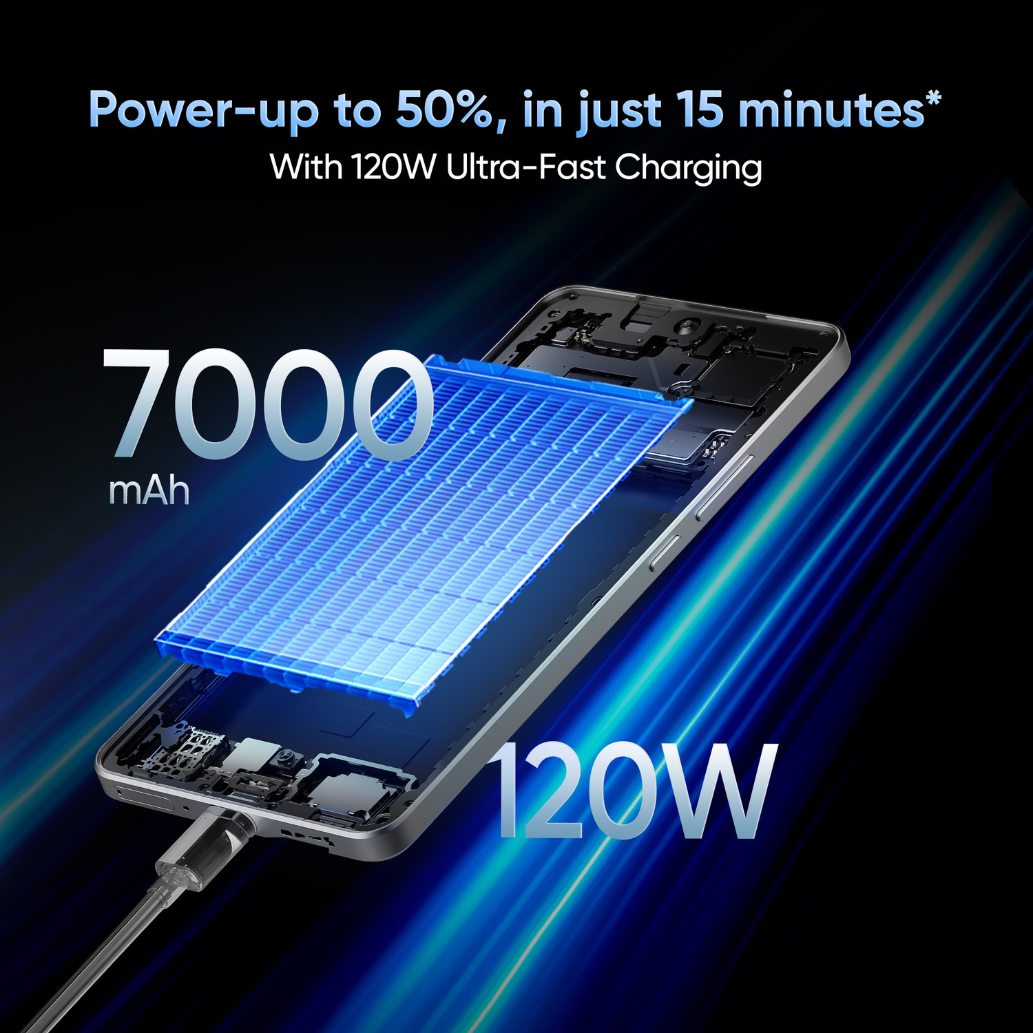 Image of realme GT 7T (IceSense Blue, 256 GB)