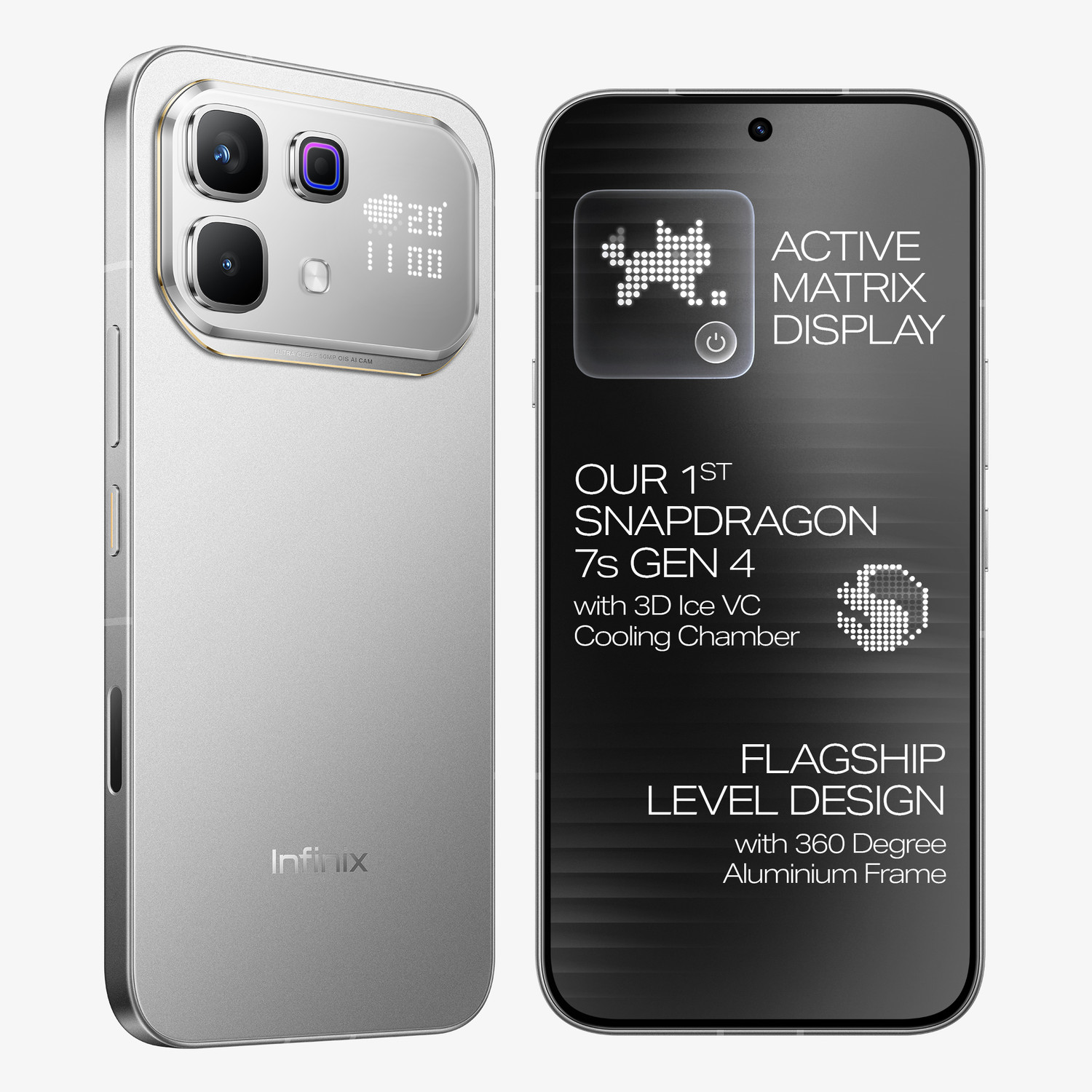 Image of Infinix NOTE 60 Pro (Frost Silver, 256 GB)