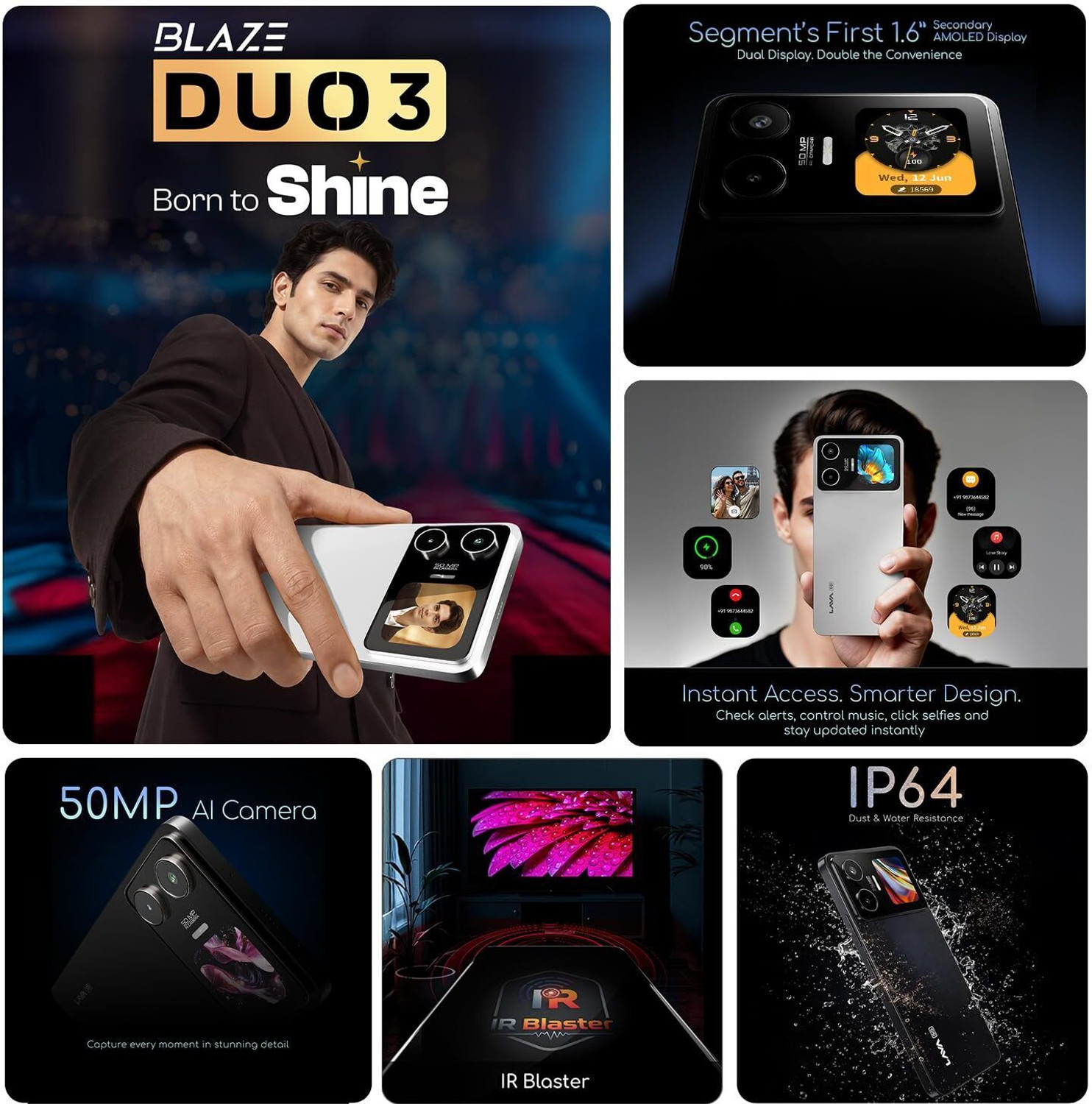 Image of LAVA Blaze Duo 3 (Imperial Gold, 128 GB)