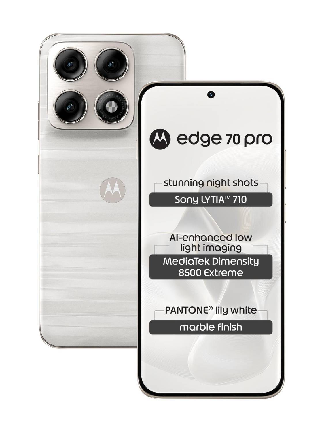 Motorola Edge 70 Pro 256GB White - Image 1