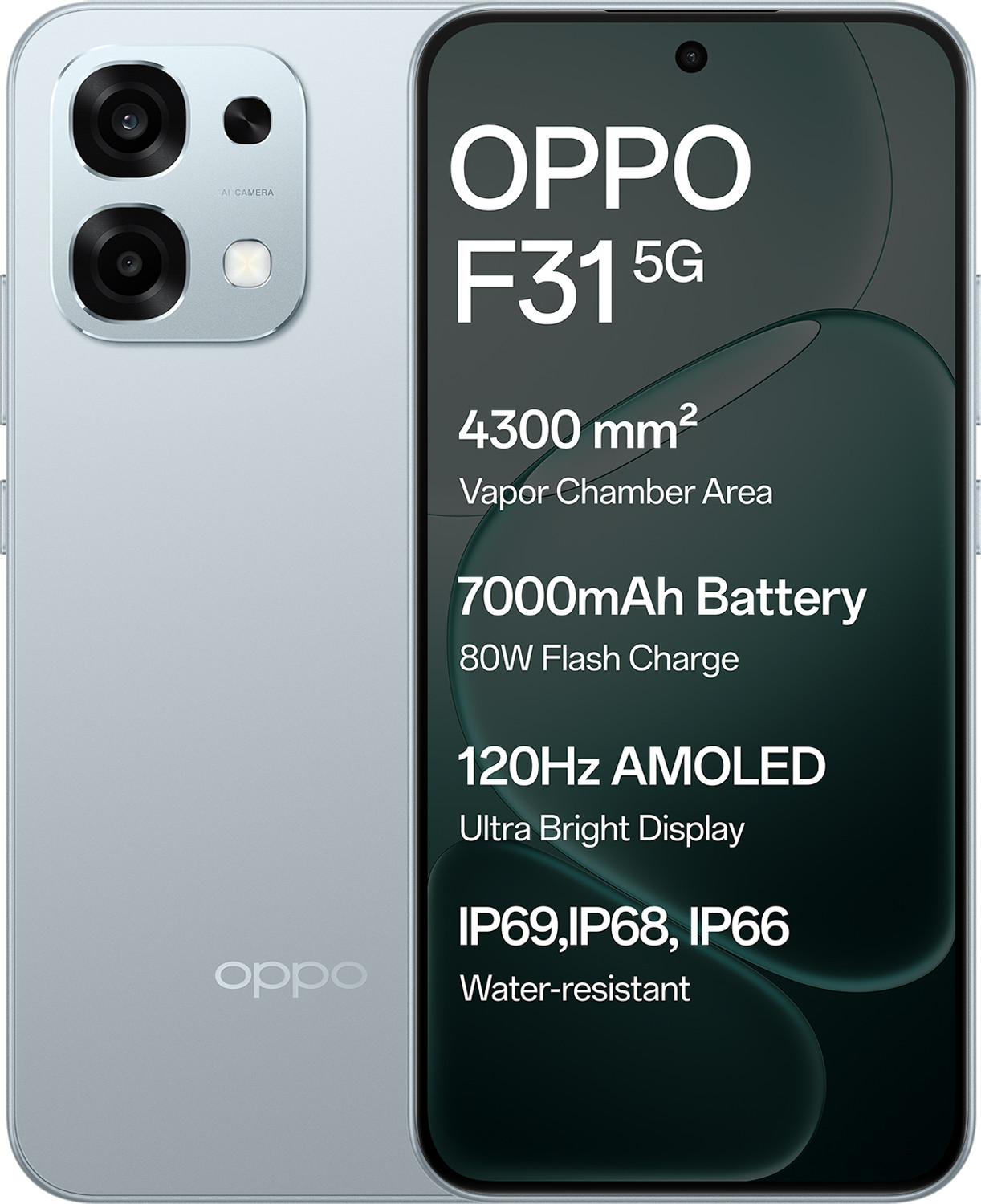 Image of OPPO F31 5G (Cloud Green, 128 GB)