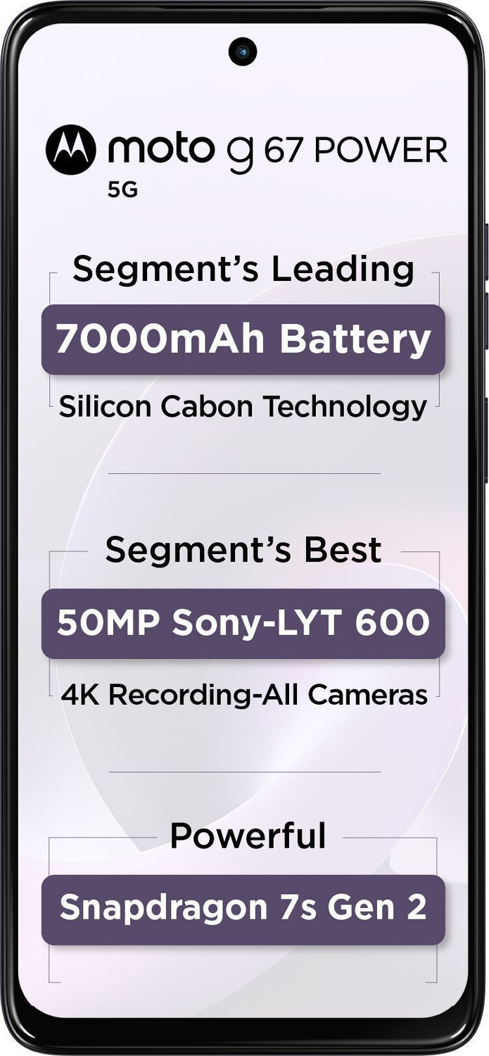 Image of MOTOROLA g67 power 5G Snapdragon (Pantone Parachute, 128 GB)