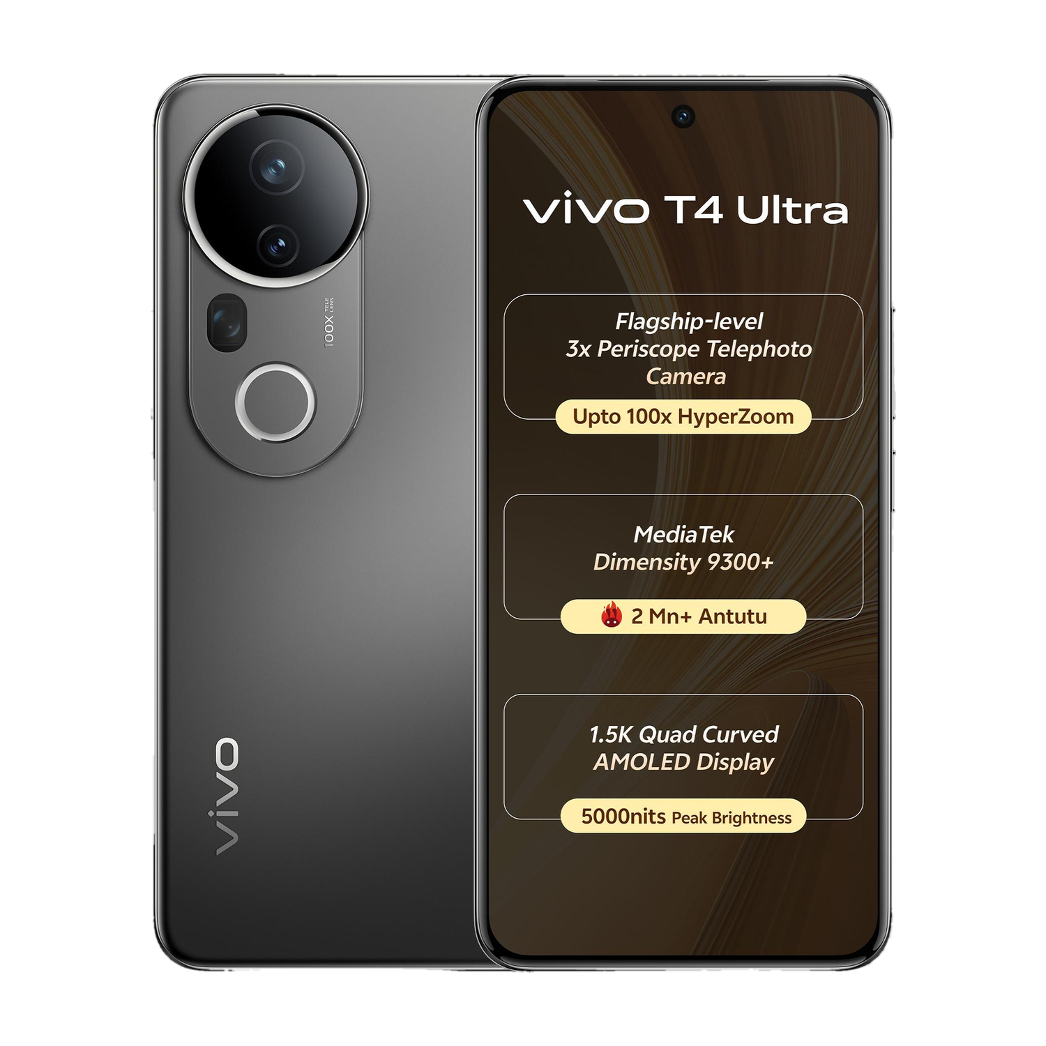 vivo T4 Ultra 5G 256GB Meteor Grey - Image 1
