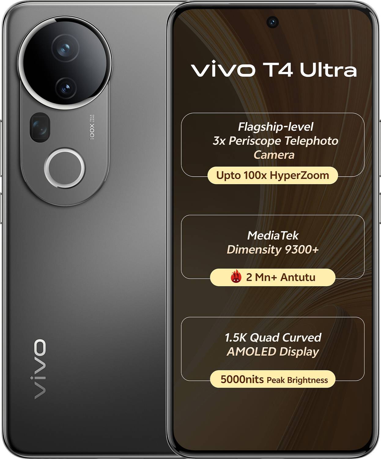 vivo T4 Ultra 5G (Meteor Grey, 256 GB) (12 GB RAM)