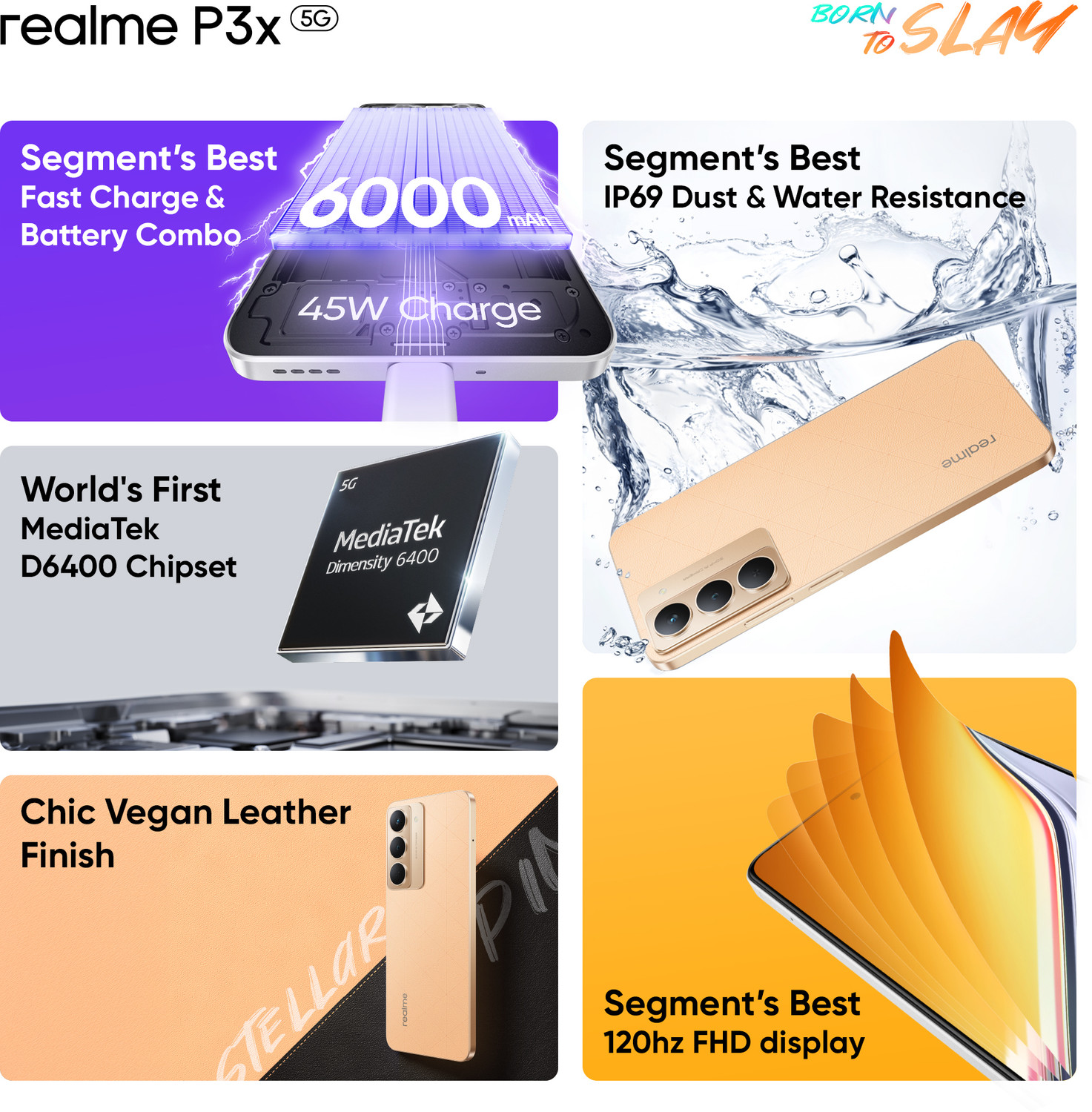 Image of realme P3x 5G (Stellar Pink, 128 GB)