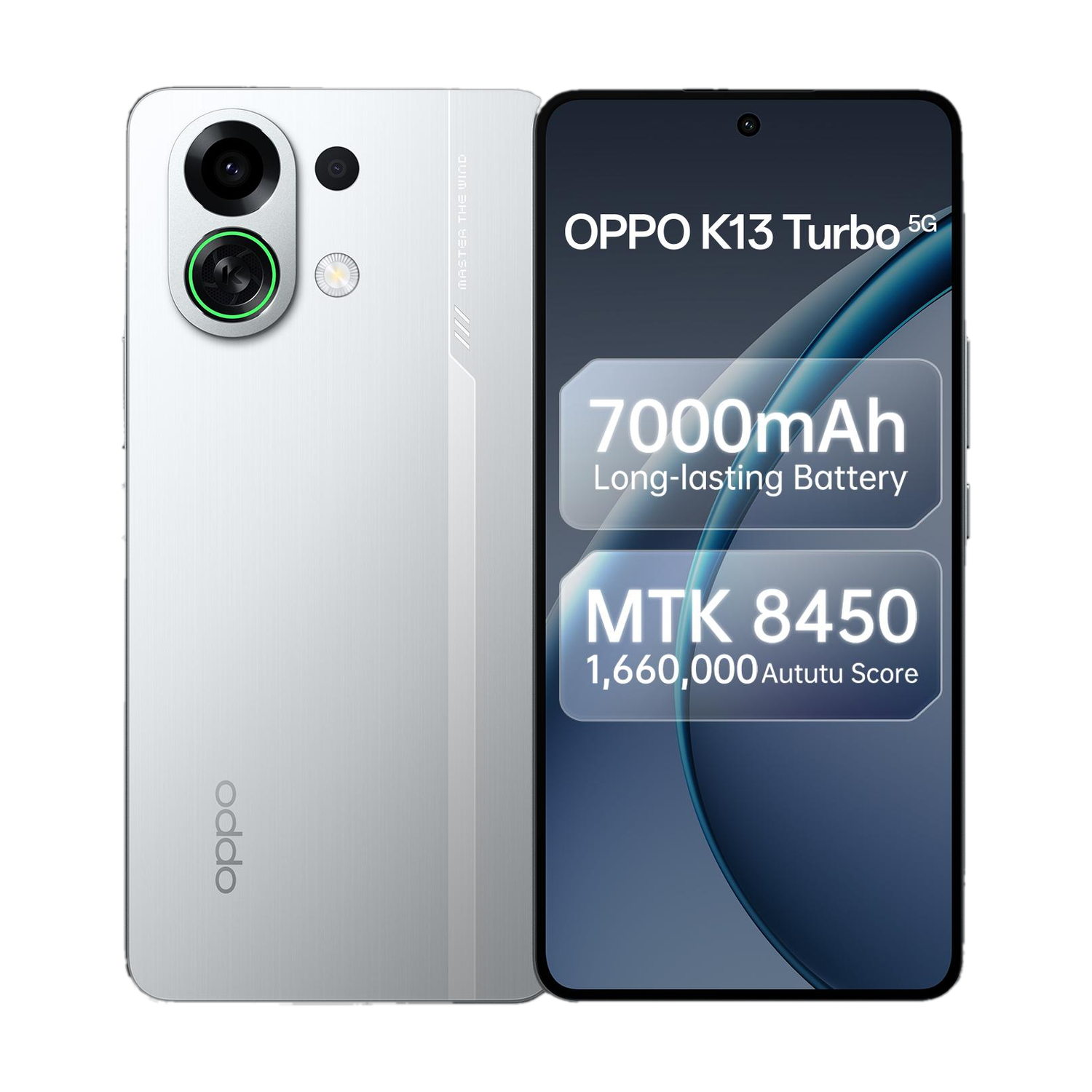 OPPO K13 Turbo 5G 256GB White Knight - Image 1